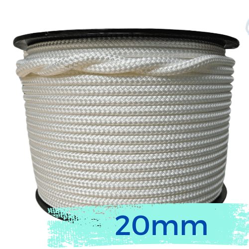 Marine Rope - White - 20mm - 100mt Spool