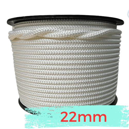 Marine Rope - White - 22mm - 100mt Spool