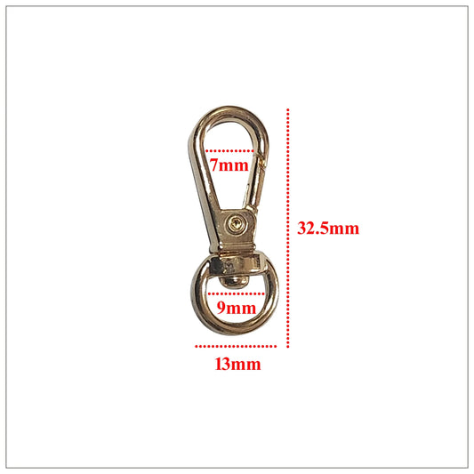 Swivel Snap Hook - small - Gold