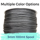 3mm Racespec x 100m UHMWPE Rope – Dyneema® Alternative | 400kg Strength