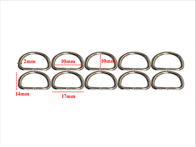 Dee Rings - 12mm Silver