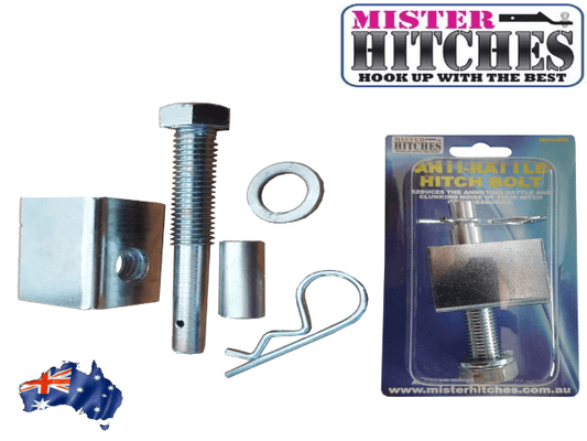 MISTER HITCHES Anti-Rattle Hitch Bolt, 10,000kg Double Shear Rated (MHARBL)