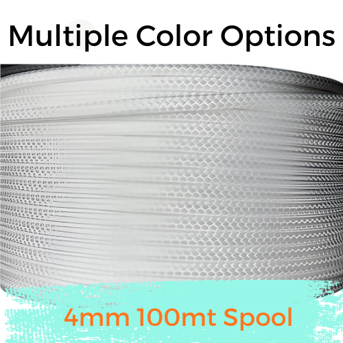 4mm Racespec x 100m UHMWPE Rope – Dyneema® Alternative | 650kg Strength