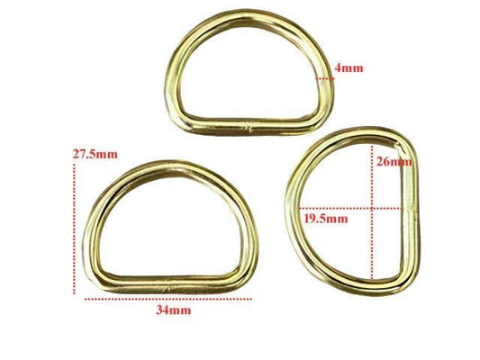 Dee Rings - 25mm Gold