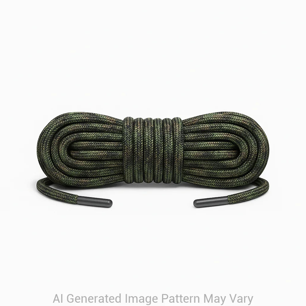 Dark Multi-Camo 550 Paracord Shoelaces