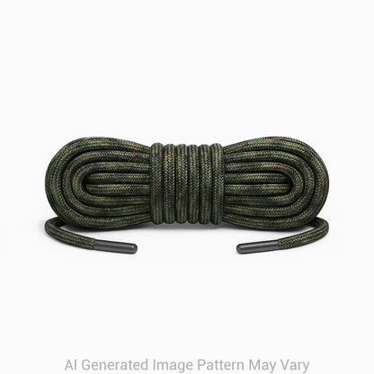 Dark Multi-Camo 550 Paracord Shoelaces