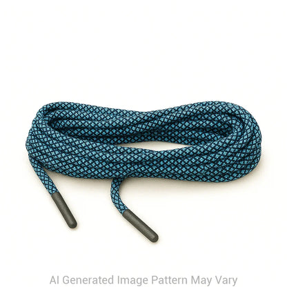 Diamonds - Neon Turquoise 550 Paracord Shoelaces