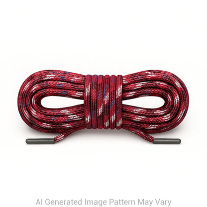 Red Camo 550 Paracord Shoelaces