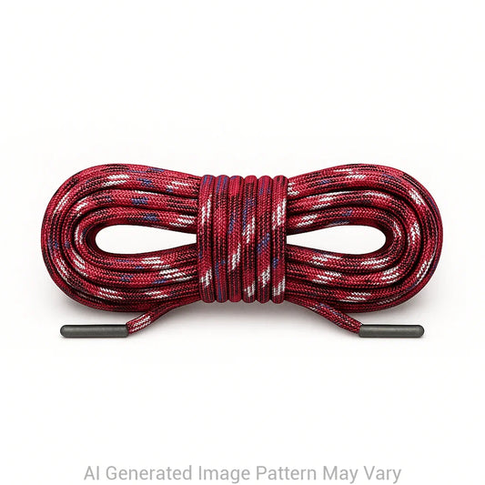 Red Camo 550 Paracord Shoelaces