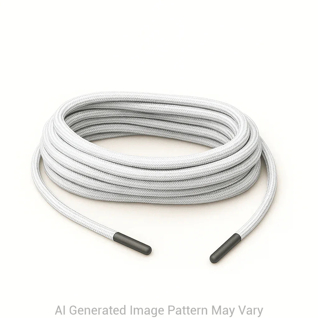 Silver 550 Paracord Shoelaces