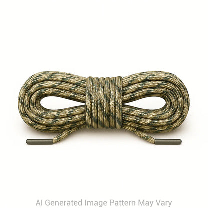 Tri-Camo 550 Paracord Shoelaces