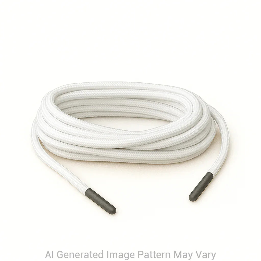 White 550 Paracord Shoelaces
