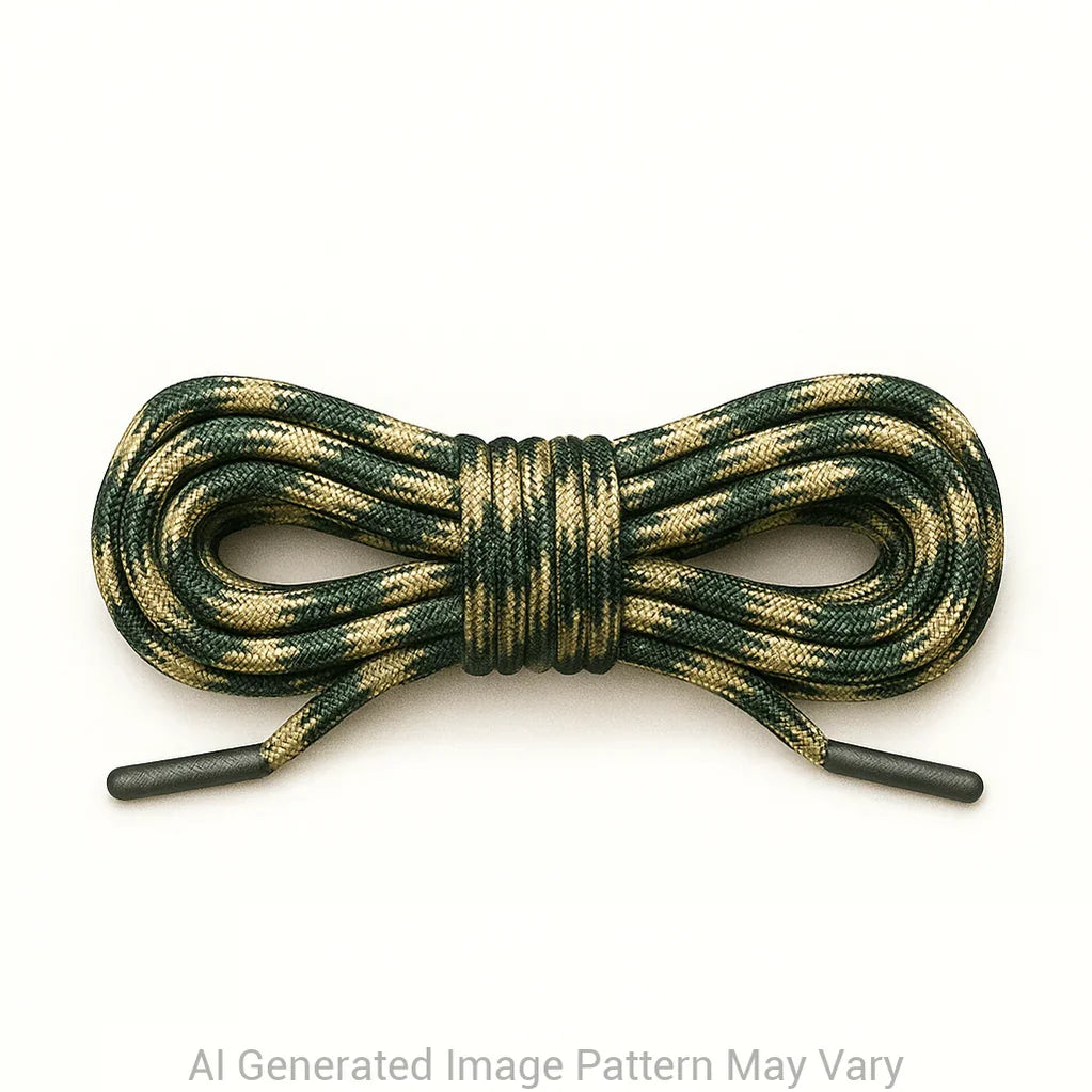 Woodland Camo 550 Paracord Shoelaces