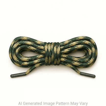 Woodland Camo 550 Paracord Shoelaces