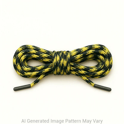 Yellow Camo 550 Paracord Shoelaces