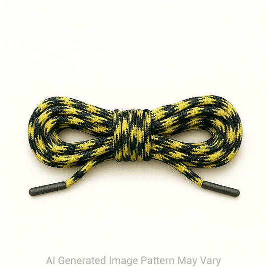 Yellow Camo 550 Paracord Shoelaces