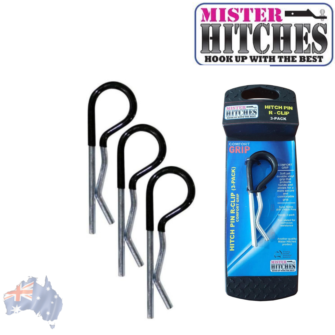 Mister Hitches 3 Pack "Soft Grip" R Clips  (MHRC-3)