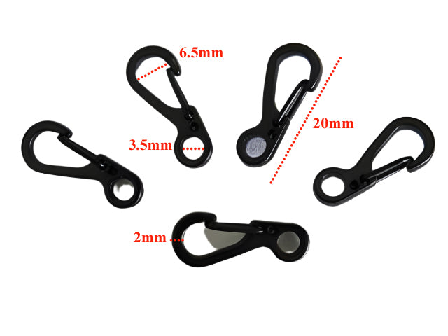 Carabiners - Mini - Black