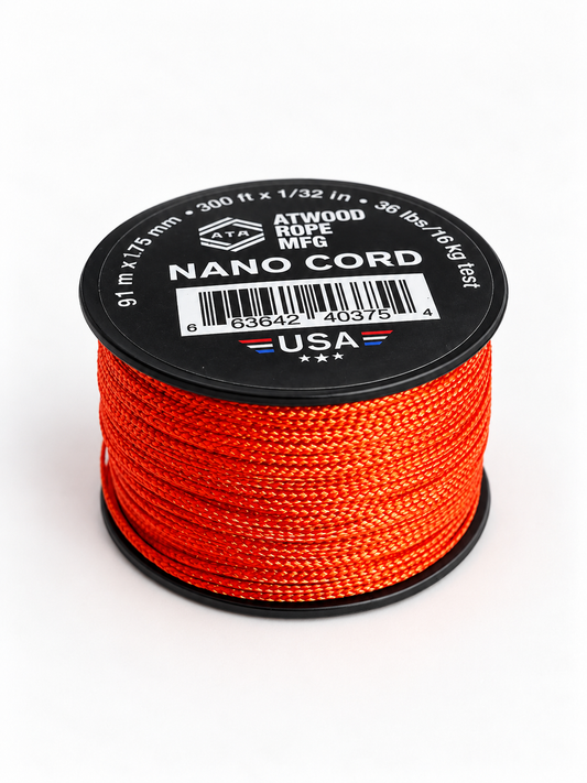 Atwood Nano Cord .75mm - Burnt Orange *New*