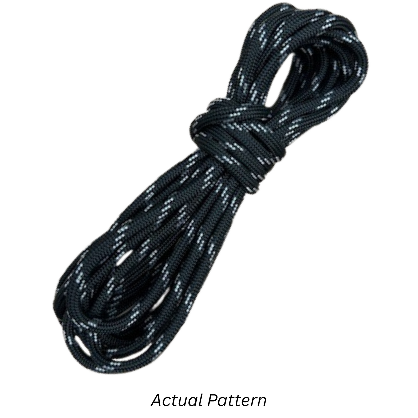 Black Glow In the Dark 550 Pracord Shoelaces
