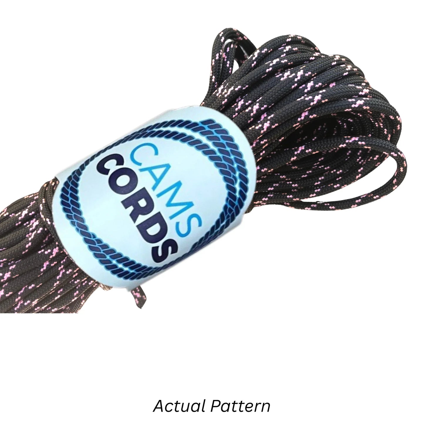Black with Rose Pink X Paracord