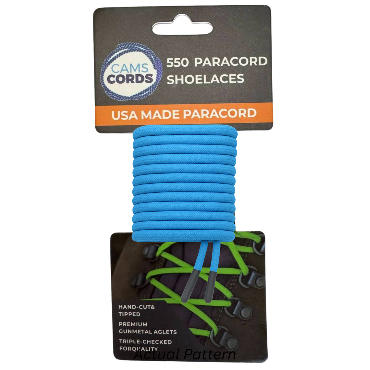 Colonial Blue 550 Paracord Shoelaces