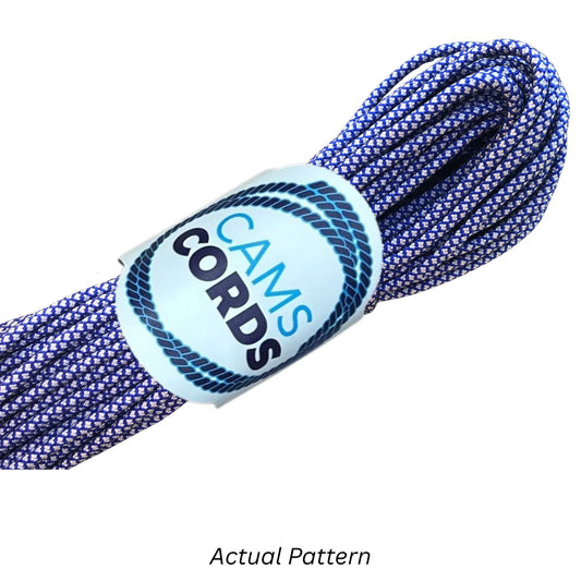Diamonds - Electric Blue & Silver Paracord