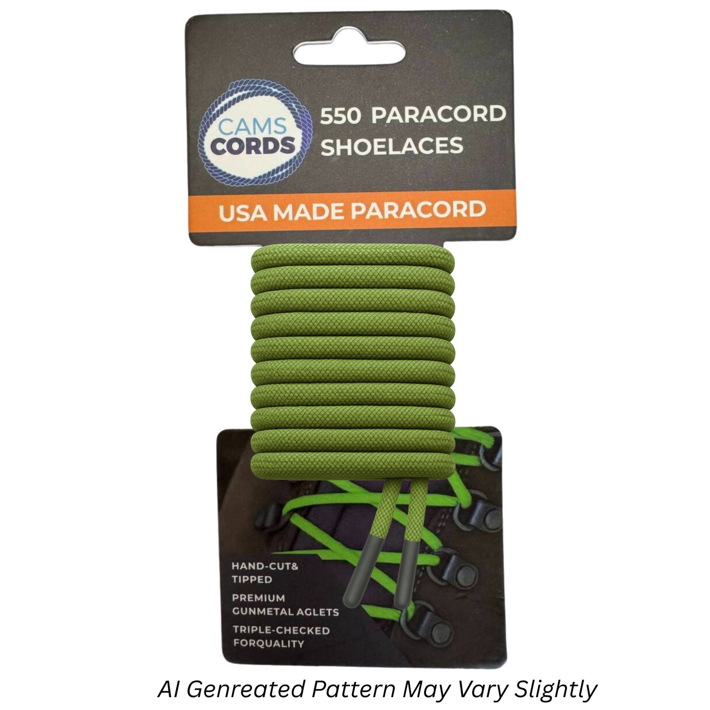 Fern 550 Paracord Shoelaces