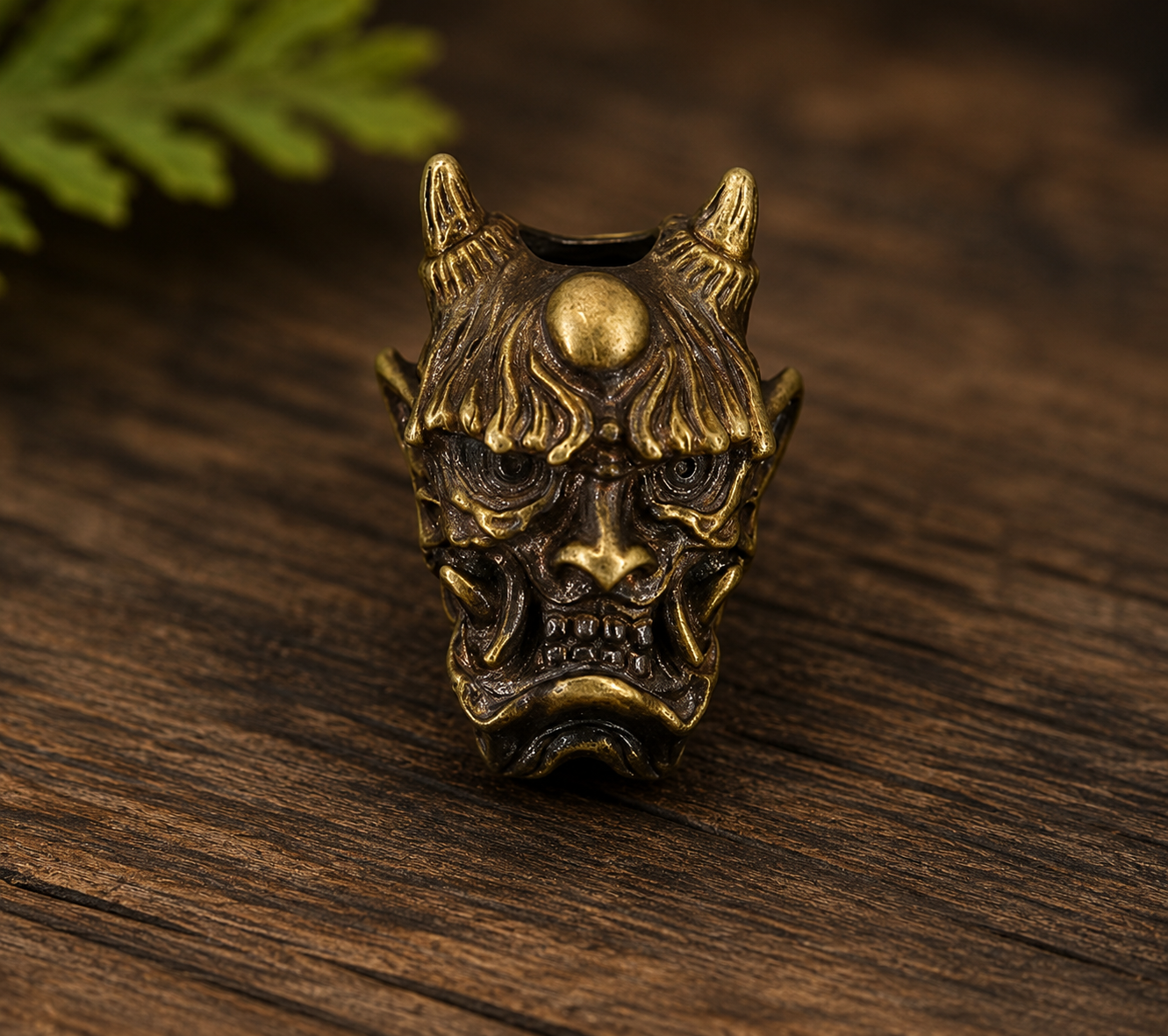 Copper Demon Paracord Bead – Antique Brass Finish