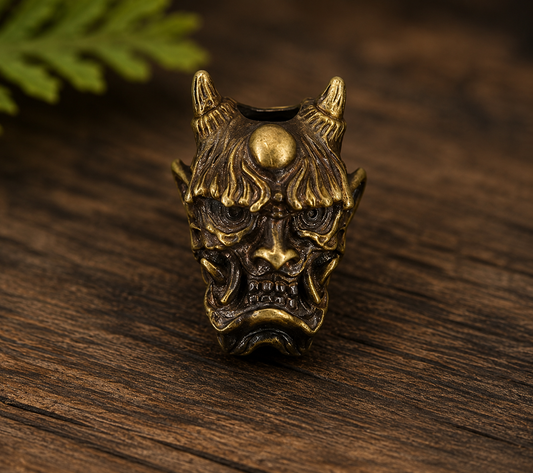 Copper Demon Paracord Bead – Antique Brass Finish