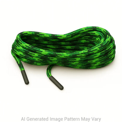 Green Blend 550 Paracord Shoelaces
