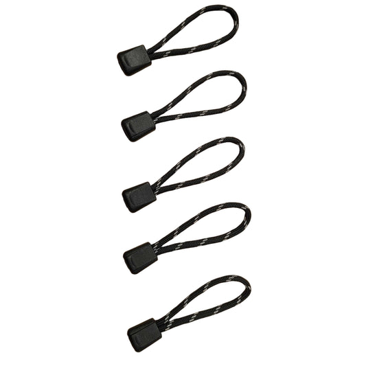 Reflective 550 Paracord Zipper Pulls – Pack of 5