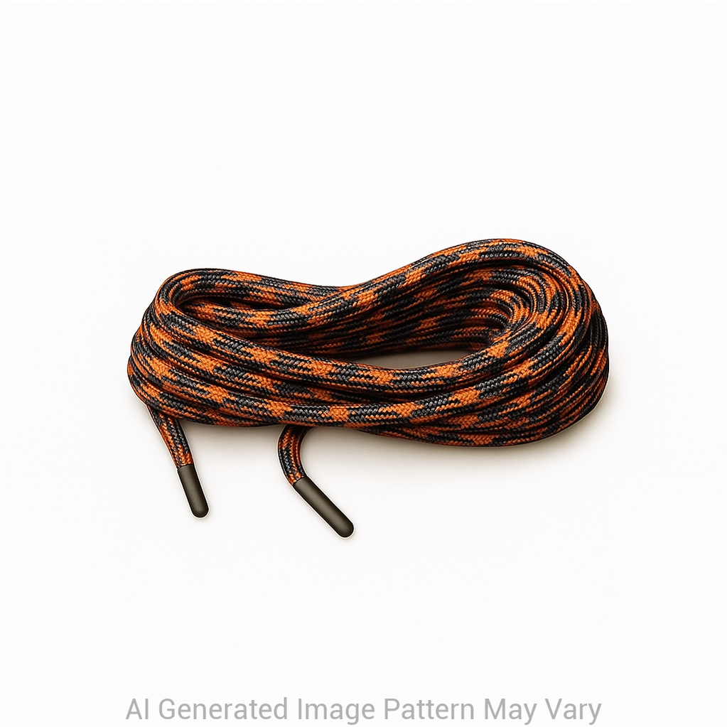 Orange & Grey 550 Paracord Shoelaces