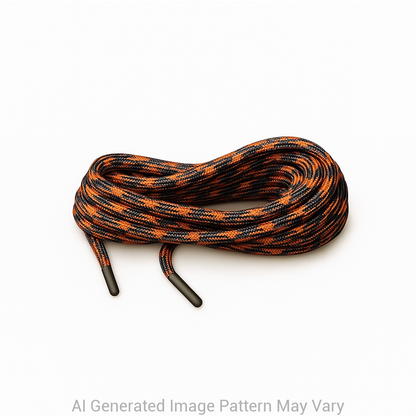 Orange & Grey 550 Paracord Shoelaces