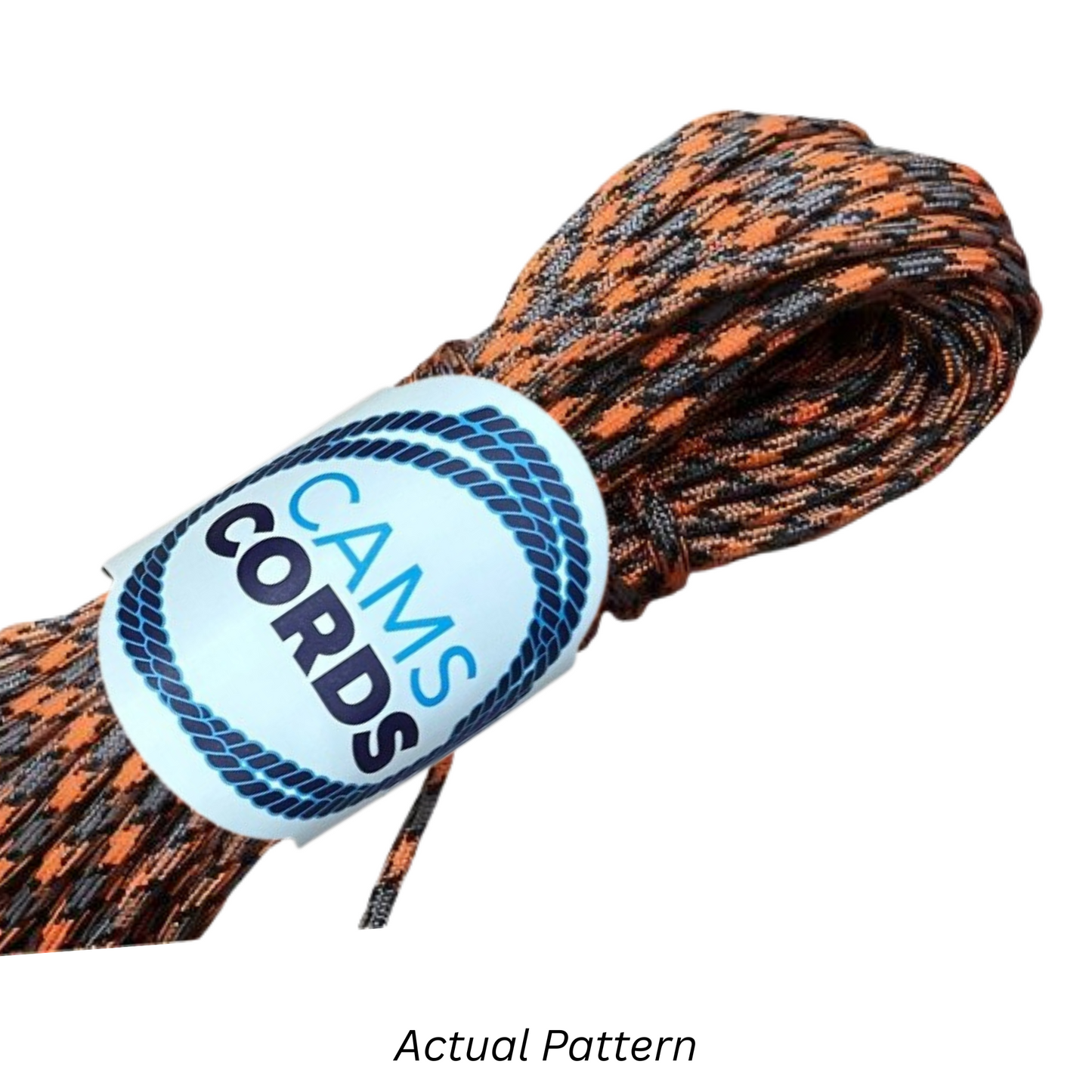 Orange & Grey 550 Paracord Shoelaces