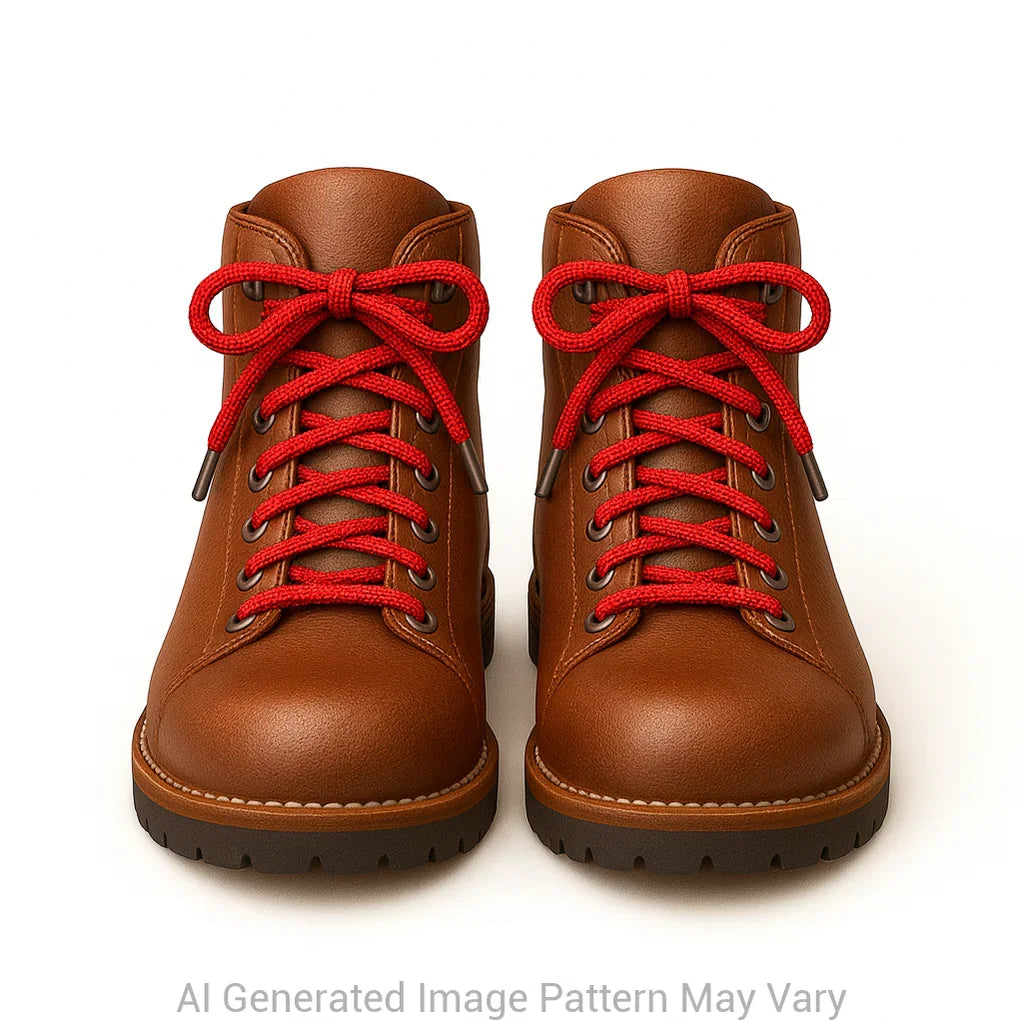 Red 550 Paracord Shoelaces