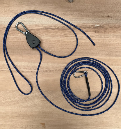 🏕️ Reflective 550 Paracord Guy Rope Pulley System – Premium Adjustable Camping Guylines