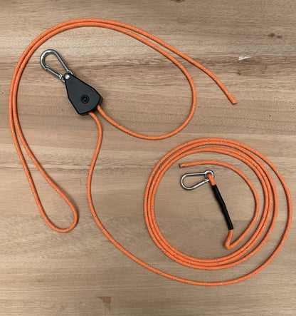 🏕️ Reflective 550 Paracord Guy Rope Pulley System – Premium Adjustable Camping Guylines