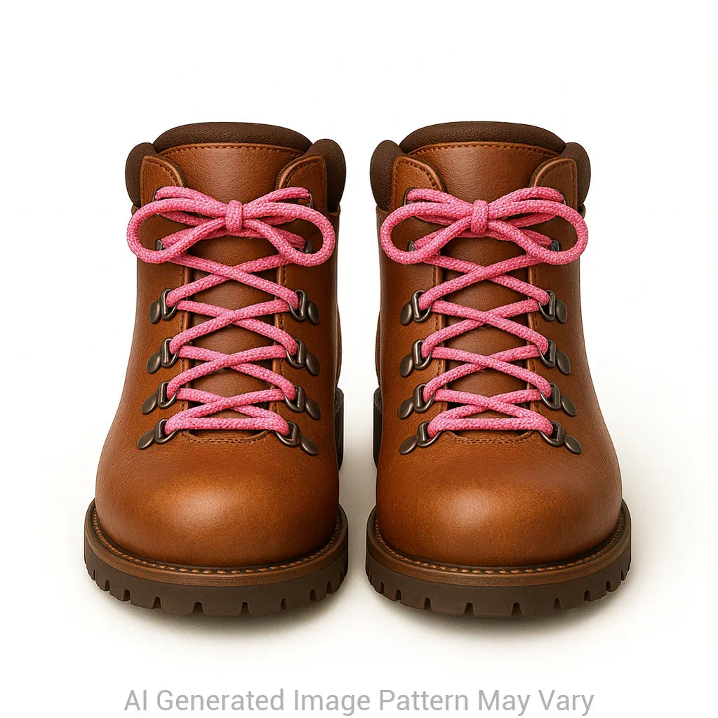 Rose Pink 550 Paracord Shoelaces