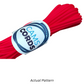 Salmon 550 Paracord Shoelaces