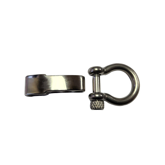 Adjustable Bar & Clevis Pin Bow shackle - Stainless Steel