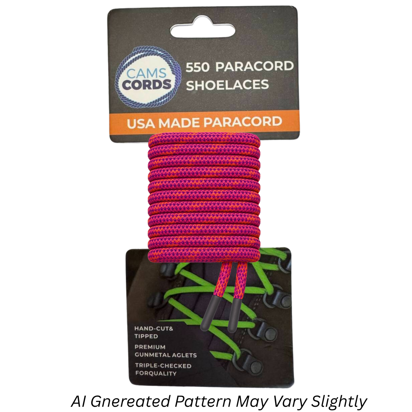 Tropical Sunset 550 Paracord Shoelaces
