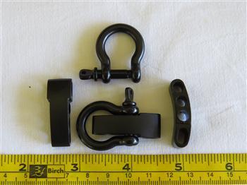 Adjustable Bar & Bow Shackle - Black - Cams Cords