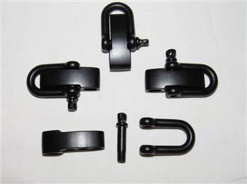Adjustable Bar & D Shackle - Black - Cams Cords