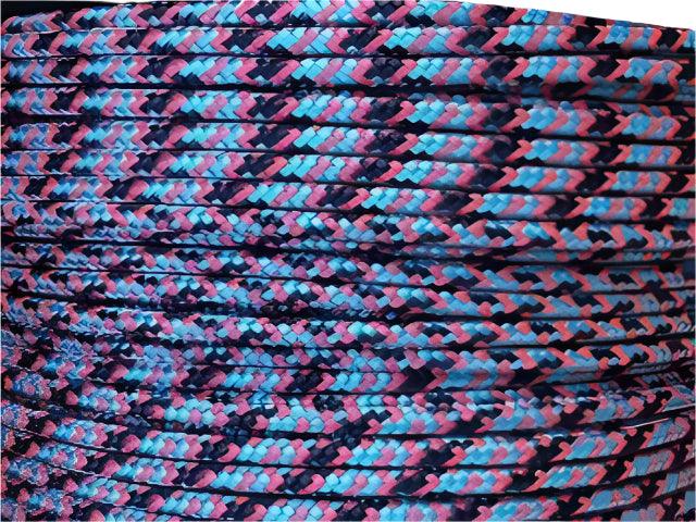 Appaloosa - Aqua-Navy-Pink halter - 6mm - Cams Cords