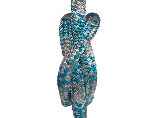 Appaloosa - Aqua-Silver-White halter - 6mm - Cams Cords
