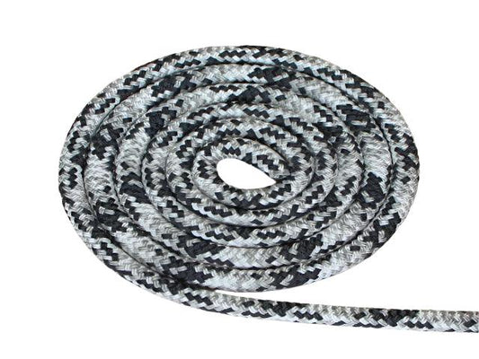 Appaloosa - Black-Silver-White Halter - 8mm - Cams Cords