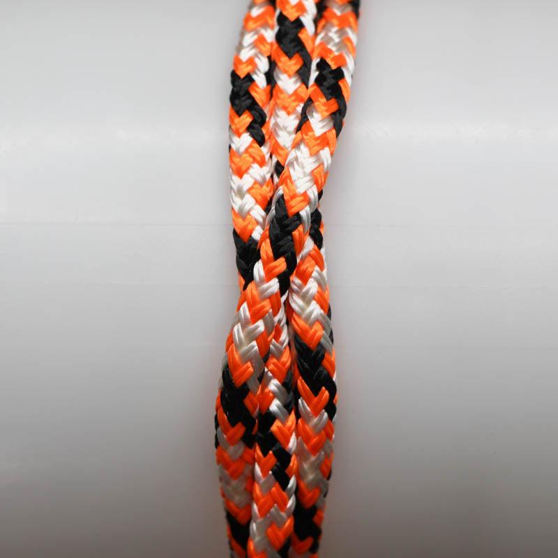 Appaloosa - Orange-Black-White halter - 6mm * - Cams Cords