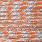 Appaloosa - Orange-Silver-White halter - 6mm - Cams Cords