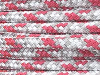Appaloosa - Pink-Silver-White halter - 6mm - Cams Cords